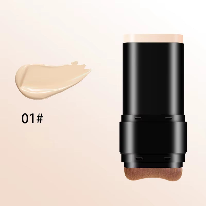 Skin Beauty Double-End Foundation Stick Velvet Moist Light Concealer Liquid Foundation Long-Lasting Flawless Makeup Face Beauty